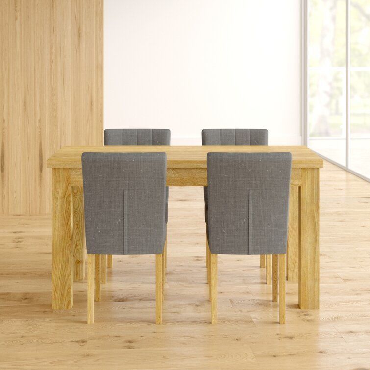 Deacon Oak Diner Table Chair Set 3D model_3