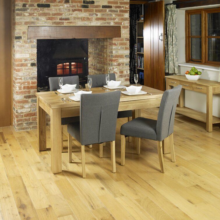 Deacon Oak Diner Table Chair Set 3D model_6