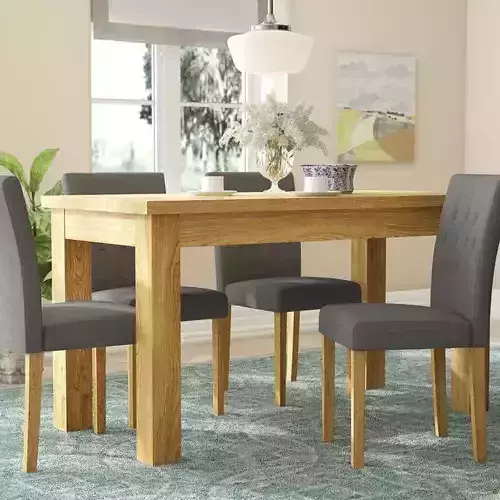 Deacon Oak Diner Table Chair Set