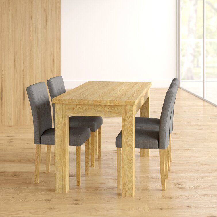 Deacon Oak Diner Table Chair Set 3D model_4