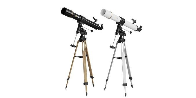 Telescope National Geographic BLENDER 3D Model Cycles 3D model