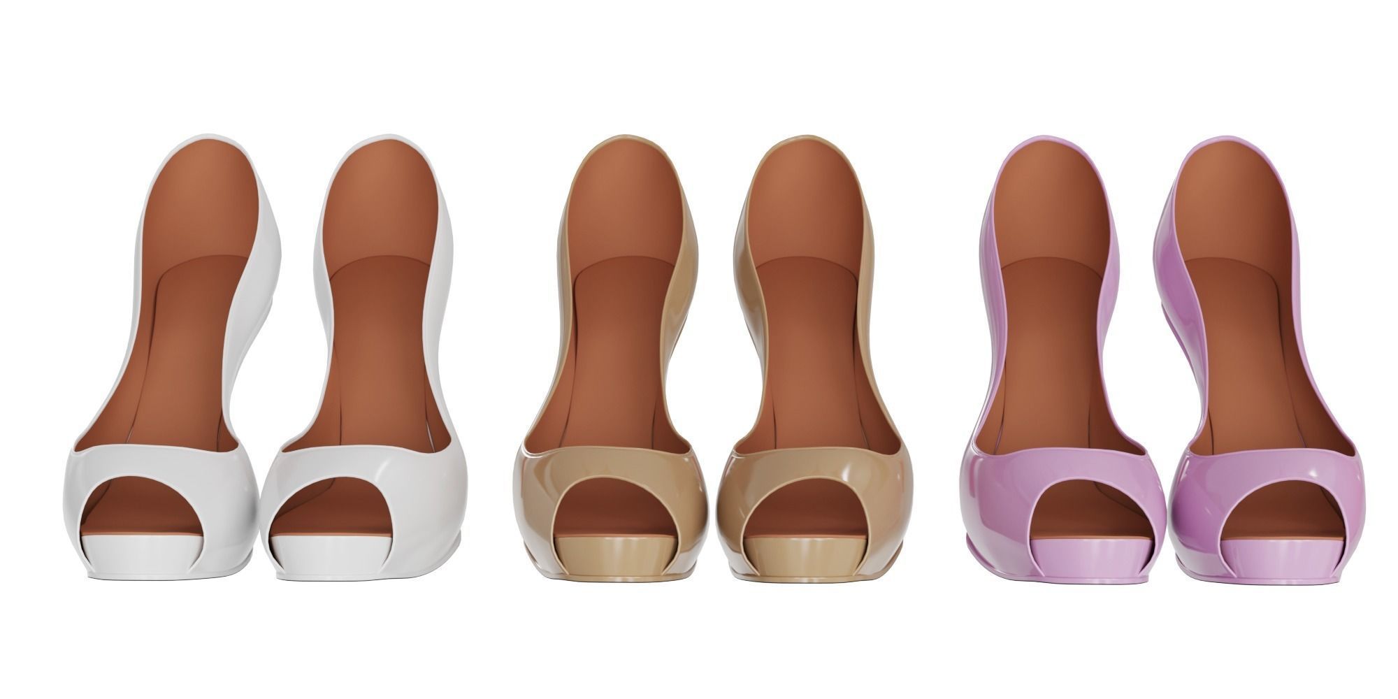 Womens shoes wardrobe BLENDER 3D Model Cycles 3D model_3