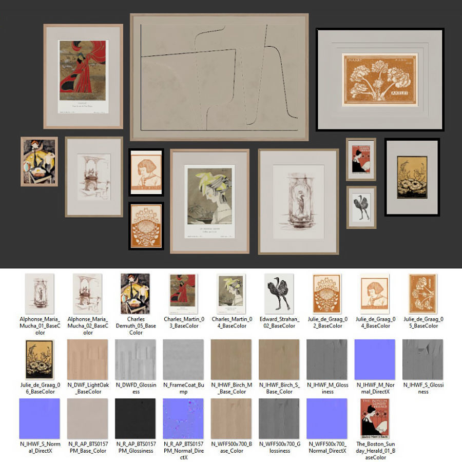 Gallery Wall 43 3D model_6