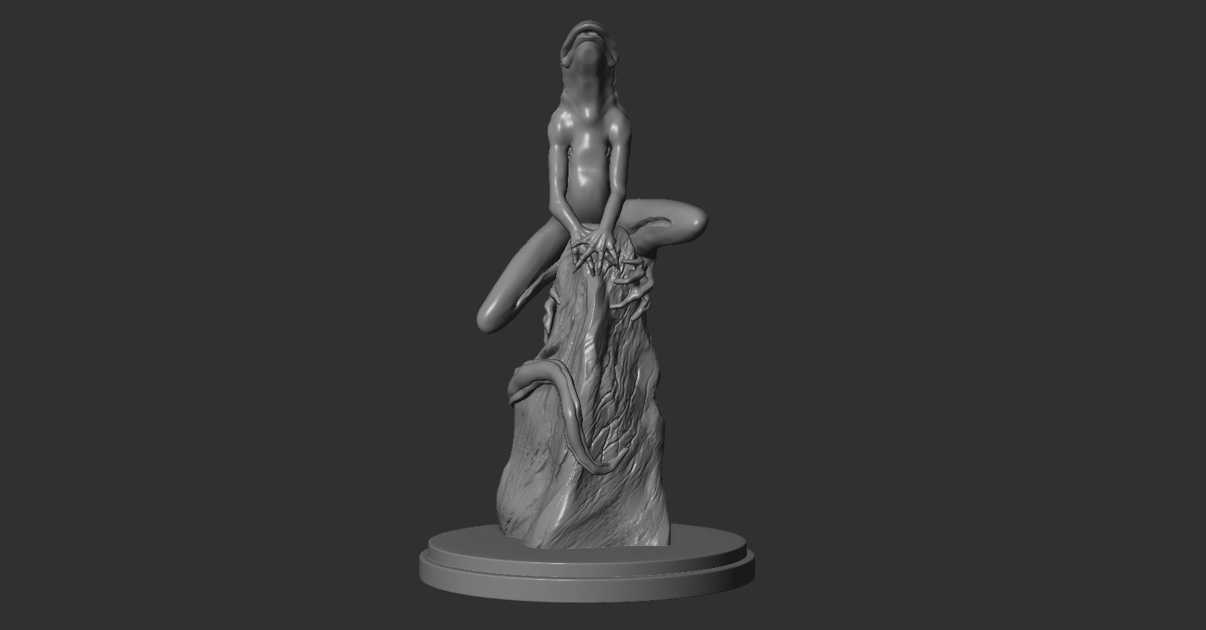 Alien frog concept 3D print model_2