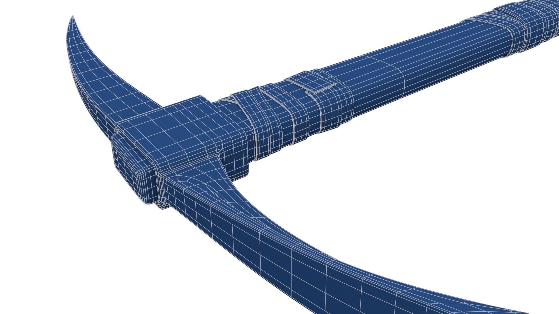 Pickax mining hammer Low-poly 3D model_28