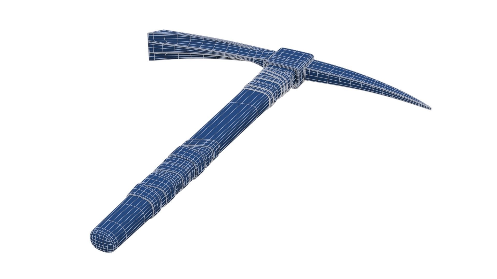 Pickax mining hammer Low-poly 3D model_27