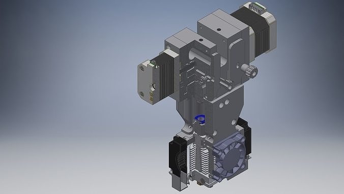 TronXY X5SA Dual Extruder head 3D print model