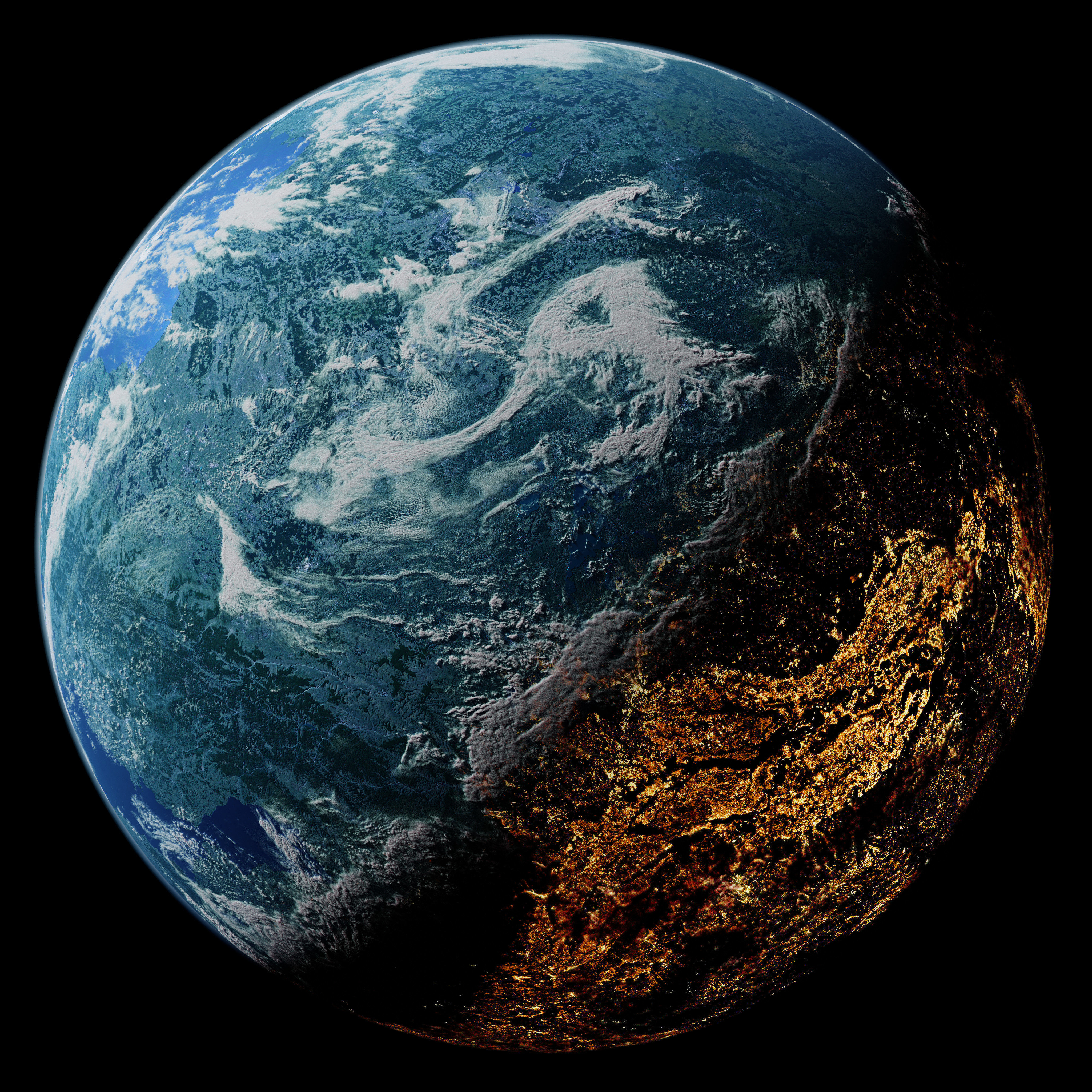 Taris - 4k Star Wars Planet Texture Free 3D model_7