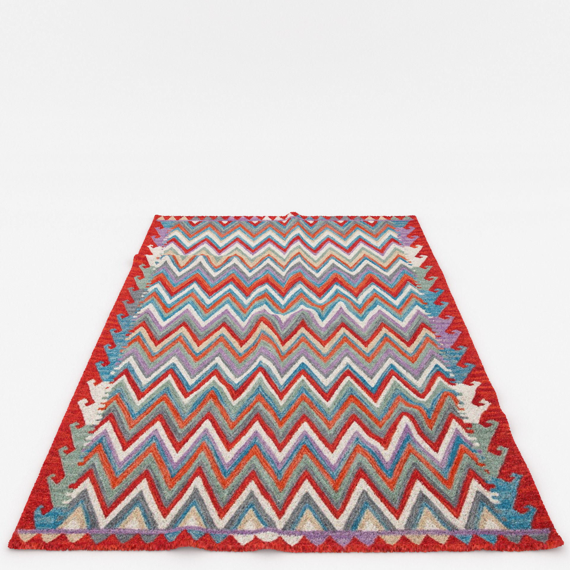 Rugs No 159 Low-poly 3D model_5