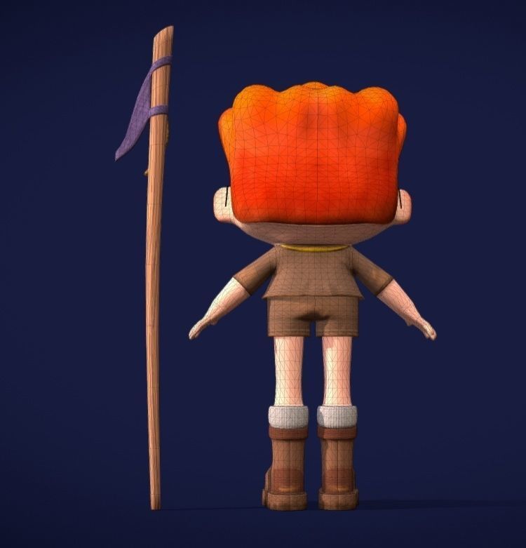 Boy Scout Free 3D model_2