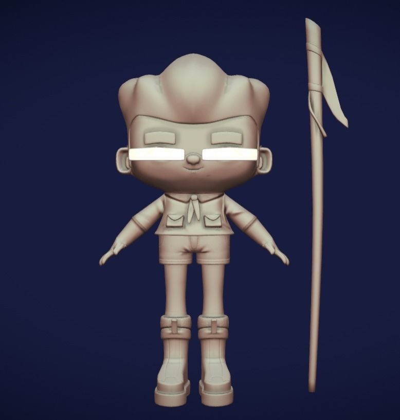 Boy Scout Free 3D model_5