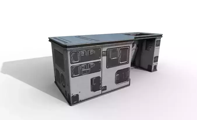 Sci fi Desk - Space Bunker