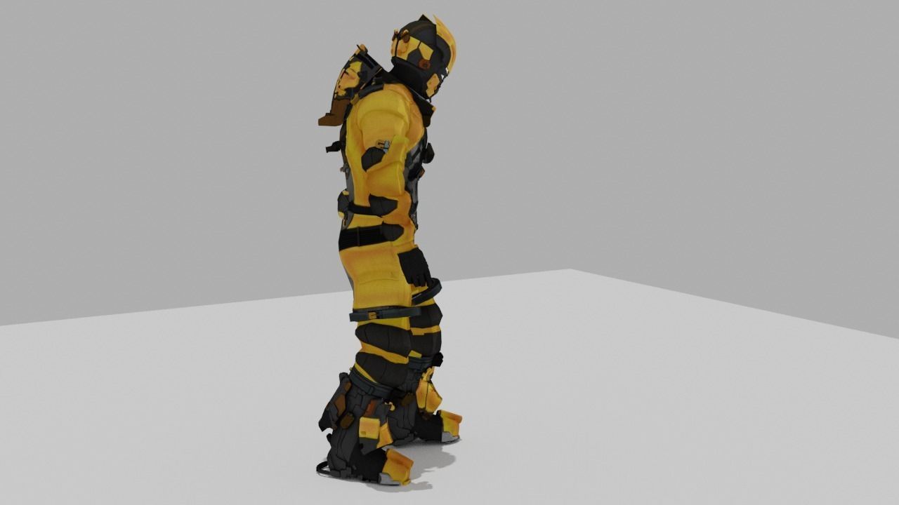 Robo Bee Character Low-poly 3D model_20