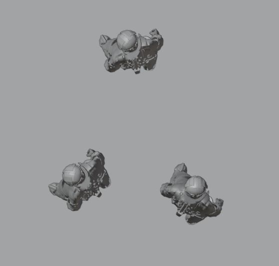 Robo Bee Character Low-poly 3D model_29