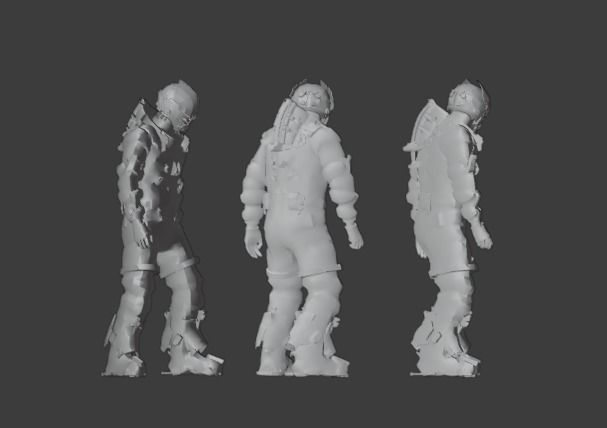 Robo Bee Character Low-poly 3D model_30