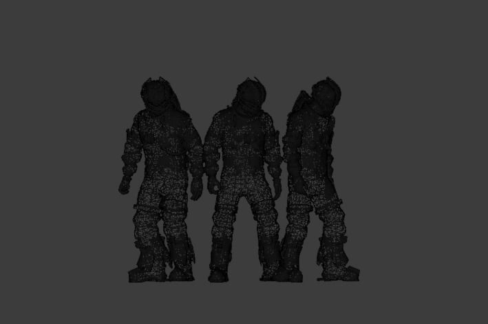 Robo Bee Character Low-poly 3D model_4