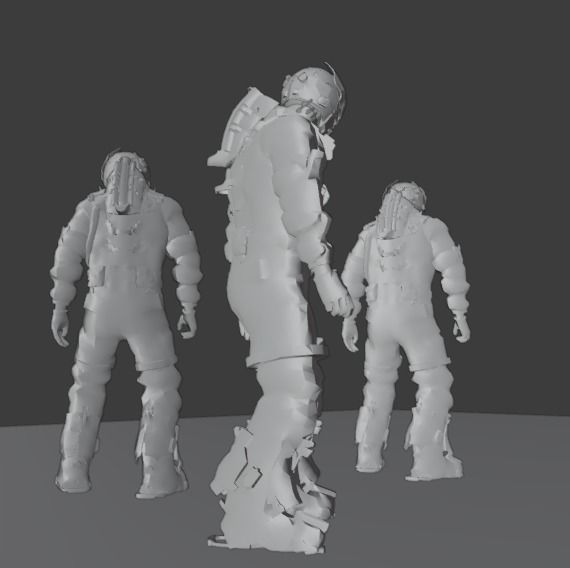 Robo Bee Character Low-poly 3D model_26