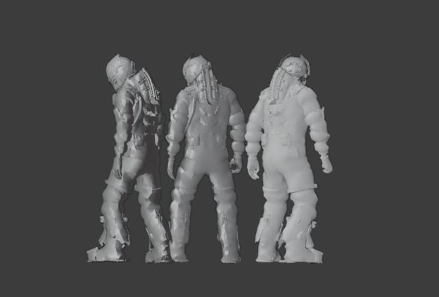 Robo Bee Character Low-poly 3D model_5