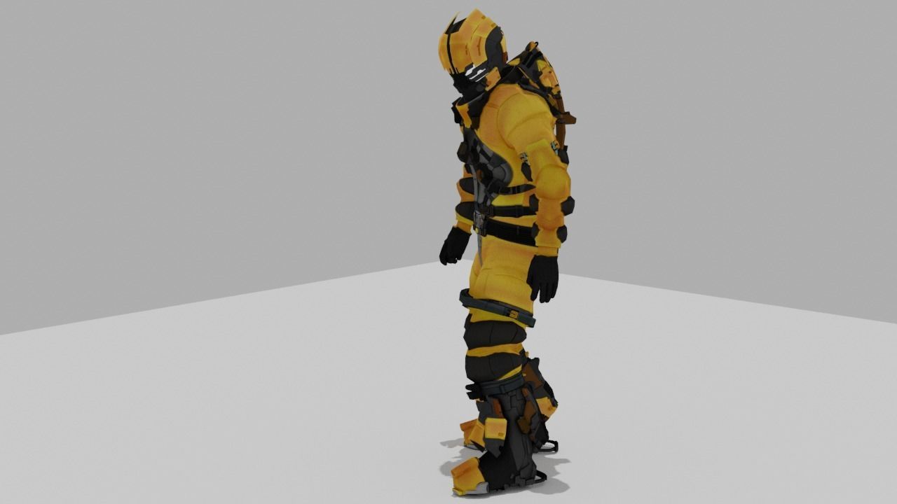 Robo Bee Character Low-poly 3D model_38