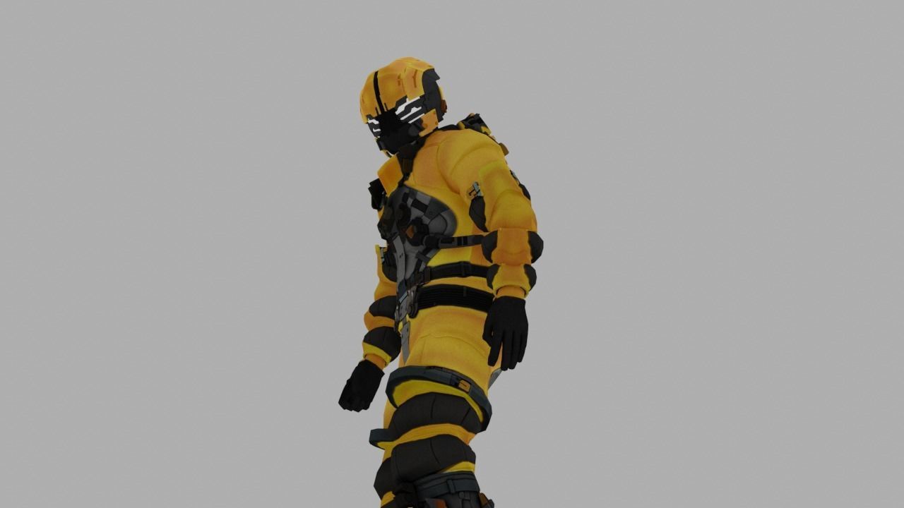 Robo Bee Character Low-poly 3D model_10