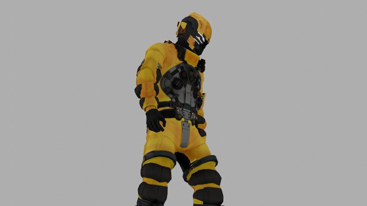 Robo Bee Character Low-poly 3D model_12