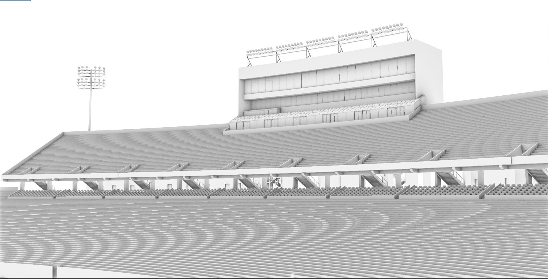 Milan Puskar Stadium Low-poly 3D model_36