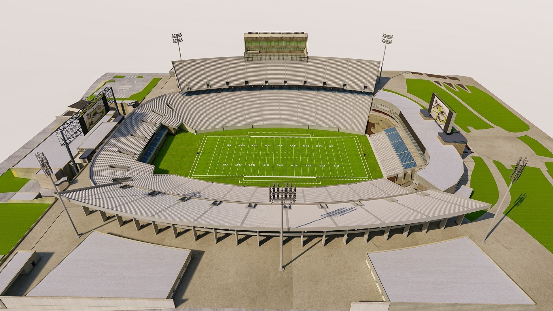 Milan Puskar Stadium Low-poly 3D model_20