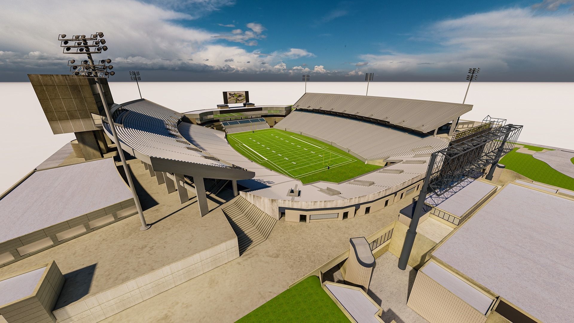 Milan Puskar Stadium Low-poly 3D model_19