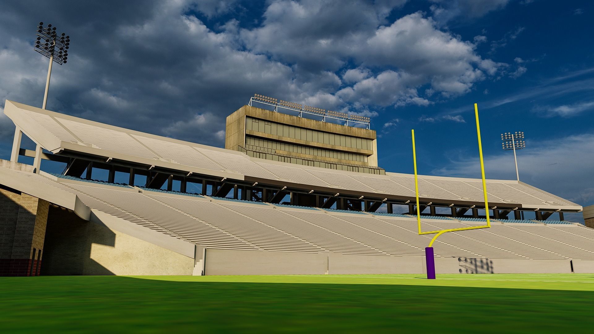 Milan Puskar Stadium Low-poly 3D model_24