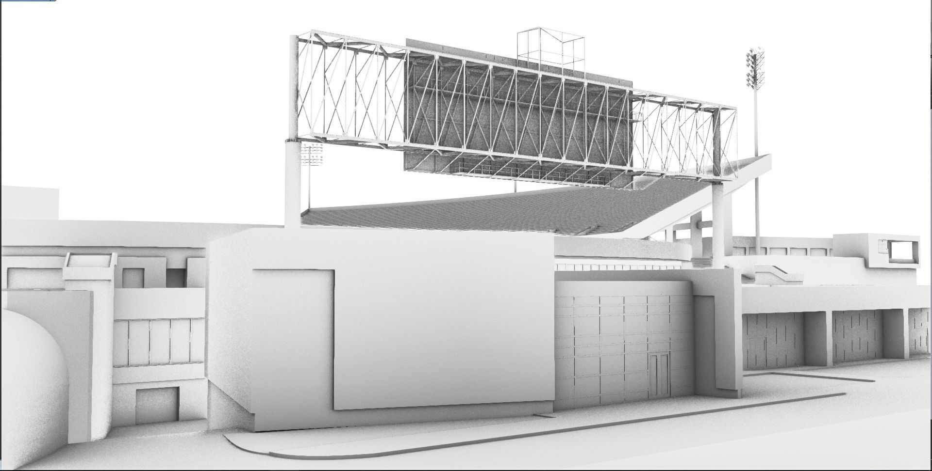 Milan Puskar Stadium Low-poly 3D model_34