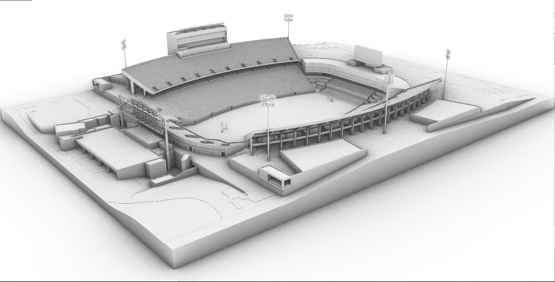 Milan Puskar Stadium Low-poly 3D model_27
