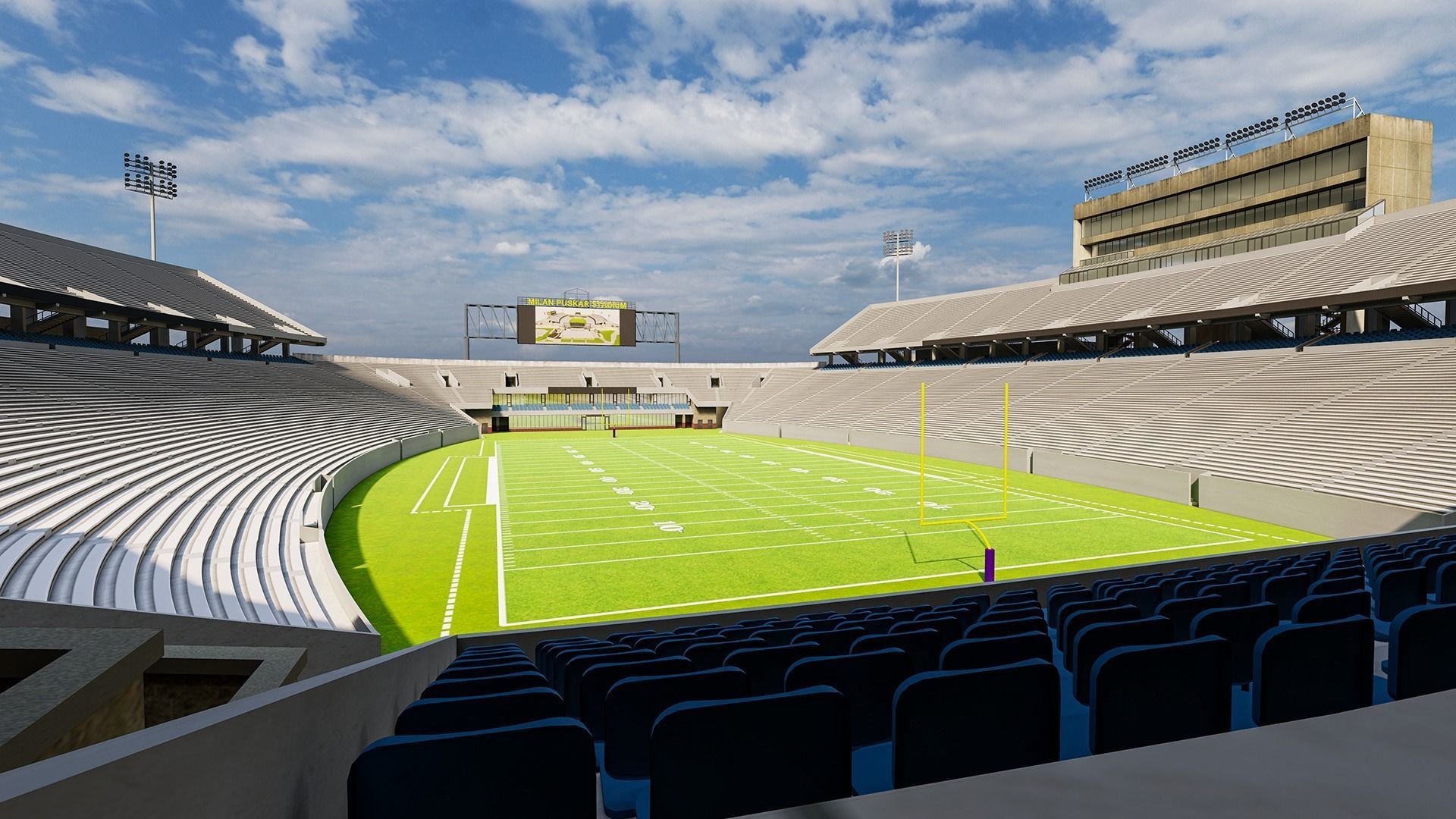 Milan Puskar Stadium Low-poly 3D model_2