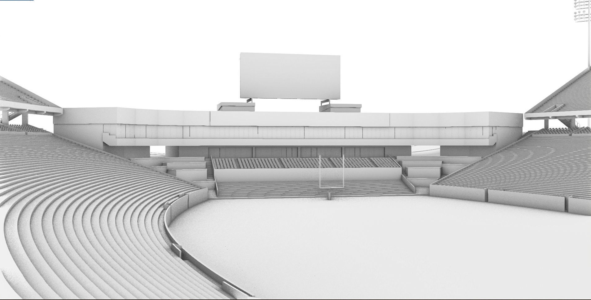 Milan Puskar Stadium Low-poly 3D model_32