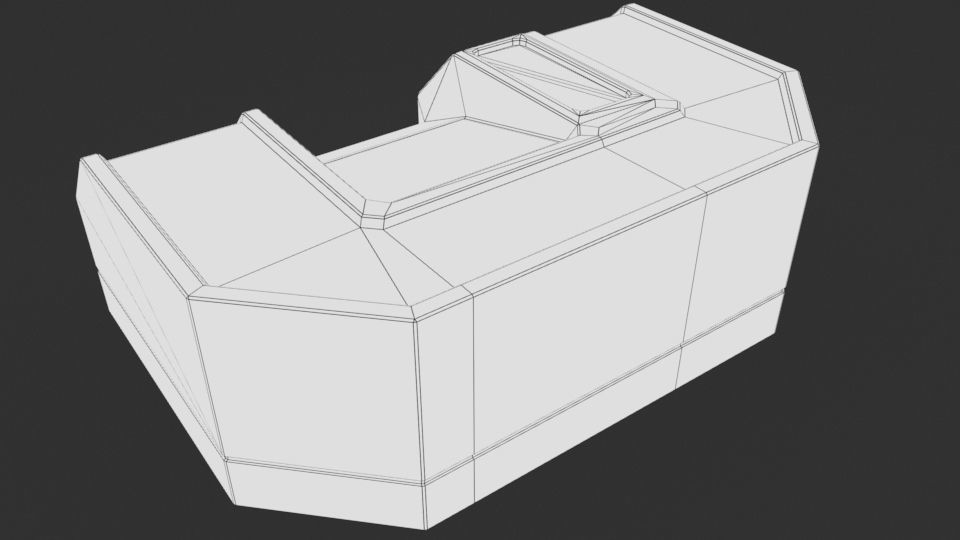 Scifi First Aid Kit - Space Bunker Low-poly 3D model_4