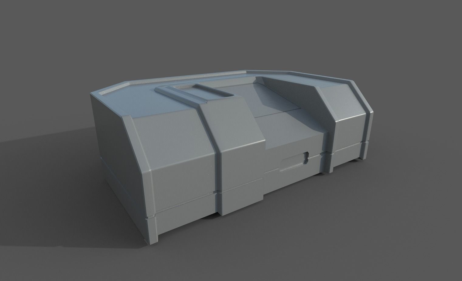 Scifi First Aid Kit - Space Bunker Low-poly 3D model_1