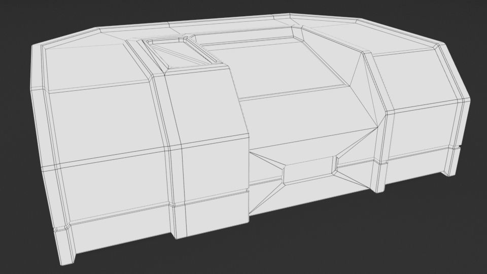 Scifi First Aid Kit - Space Bunker Low-poly 3D model_3