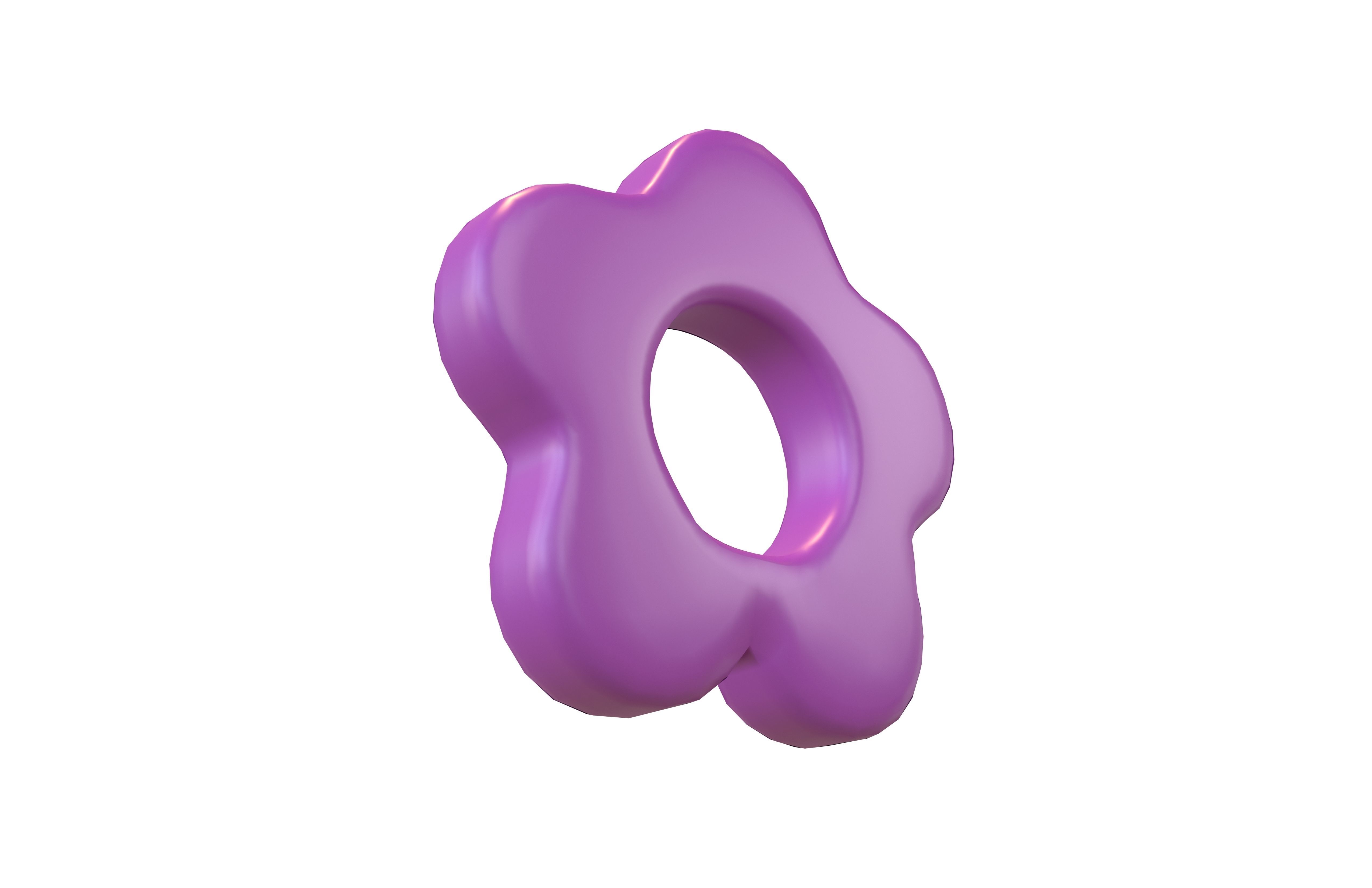 Flower Symbol v3 003 Low-poly 3D model_3