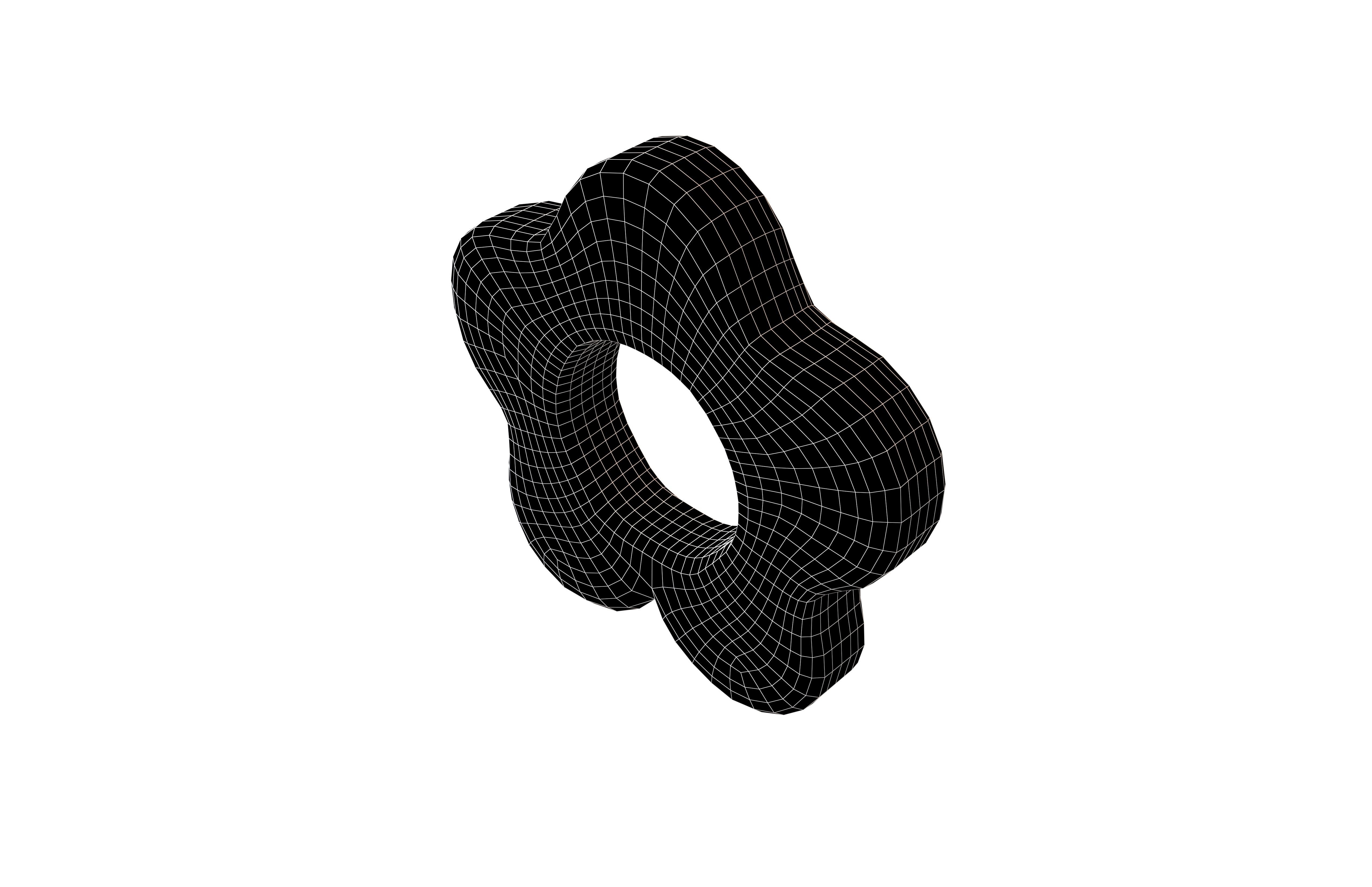 Flower Symbol v3 003 Low-poly 3D model_5