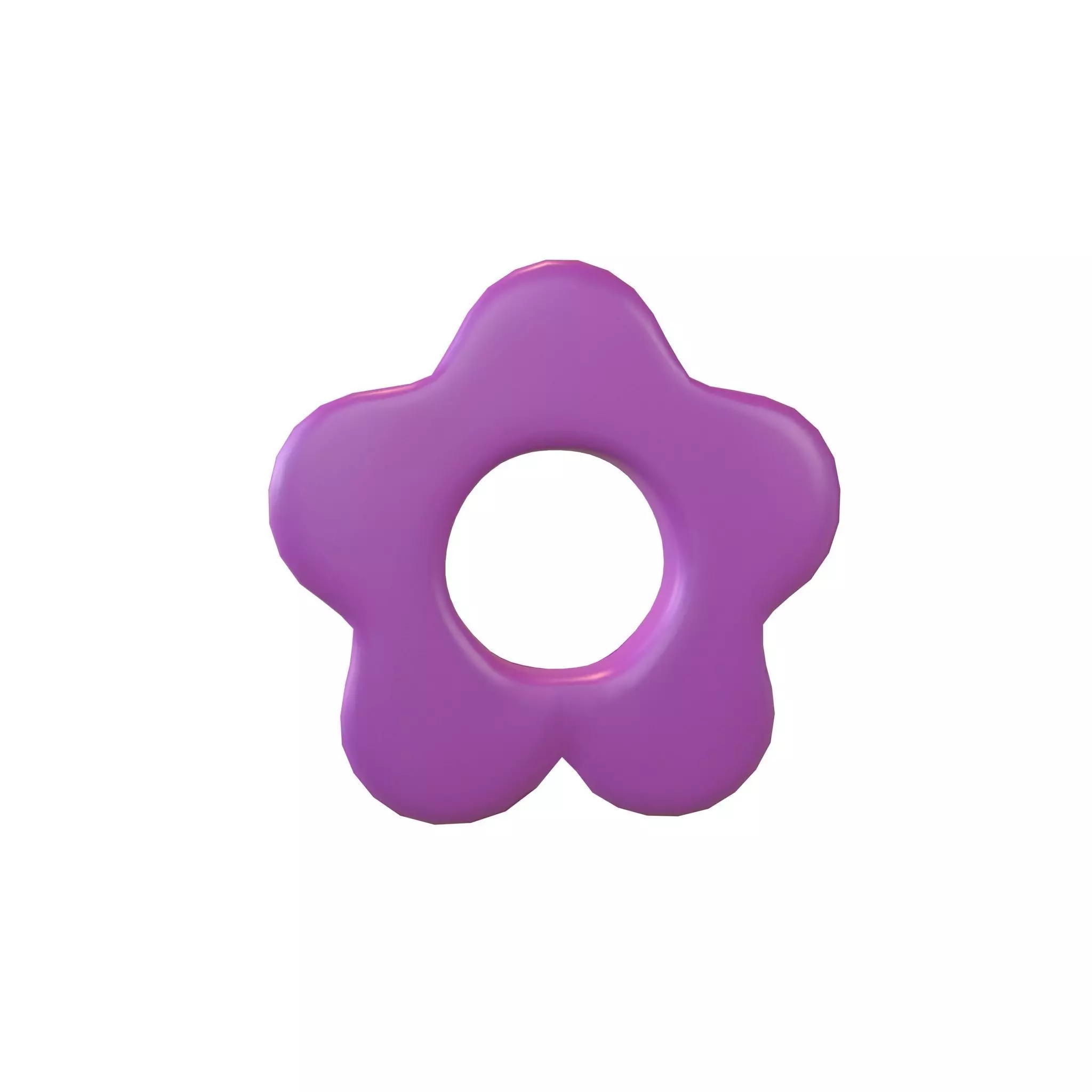 Flower Symbol v3 003 Low-poly 3D model_0
