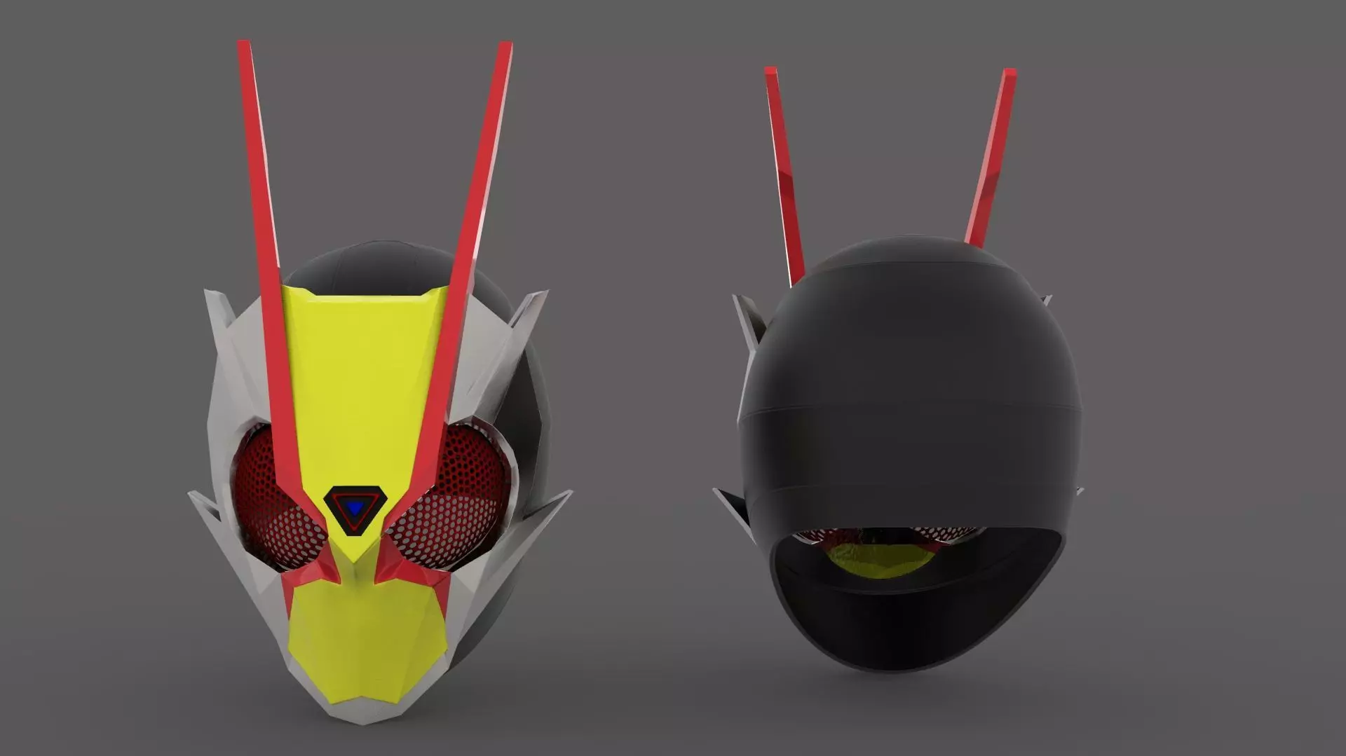 Kamen Rider Zero Two Helmet 3D print model_0