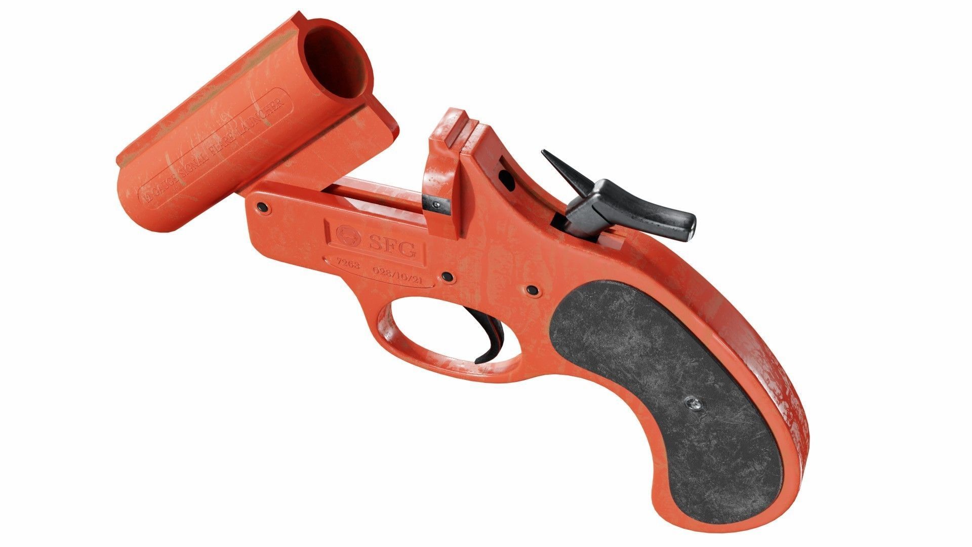 Flare gun 3D model_5