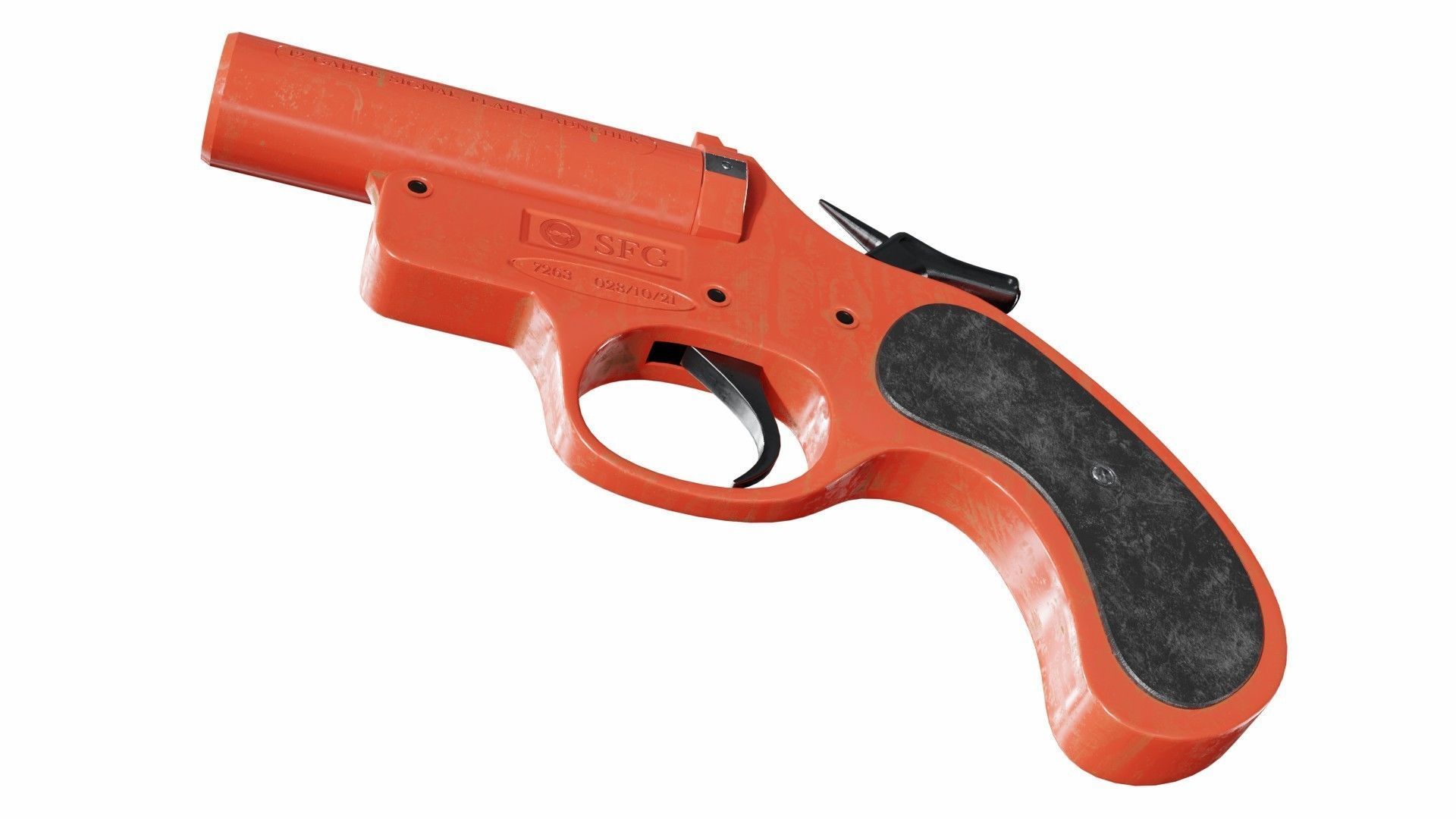 Flare gun 3D model_6