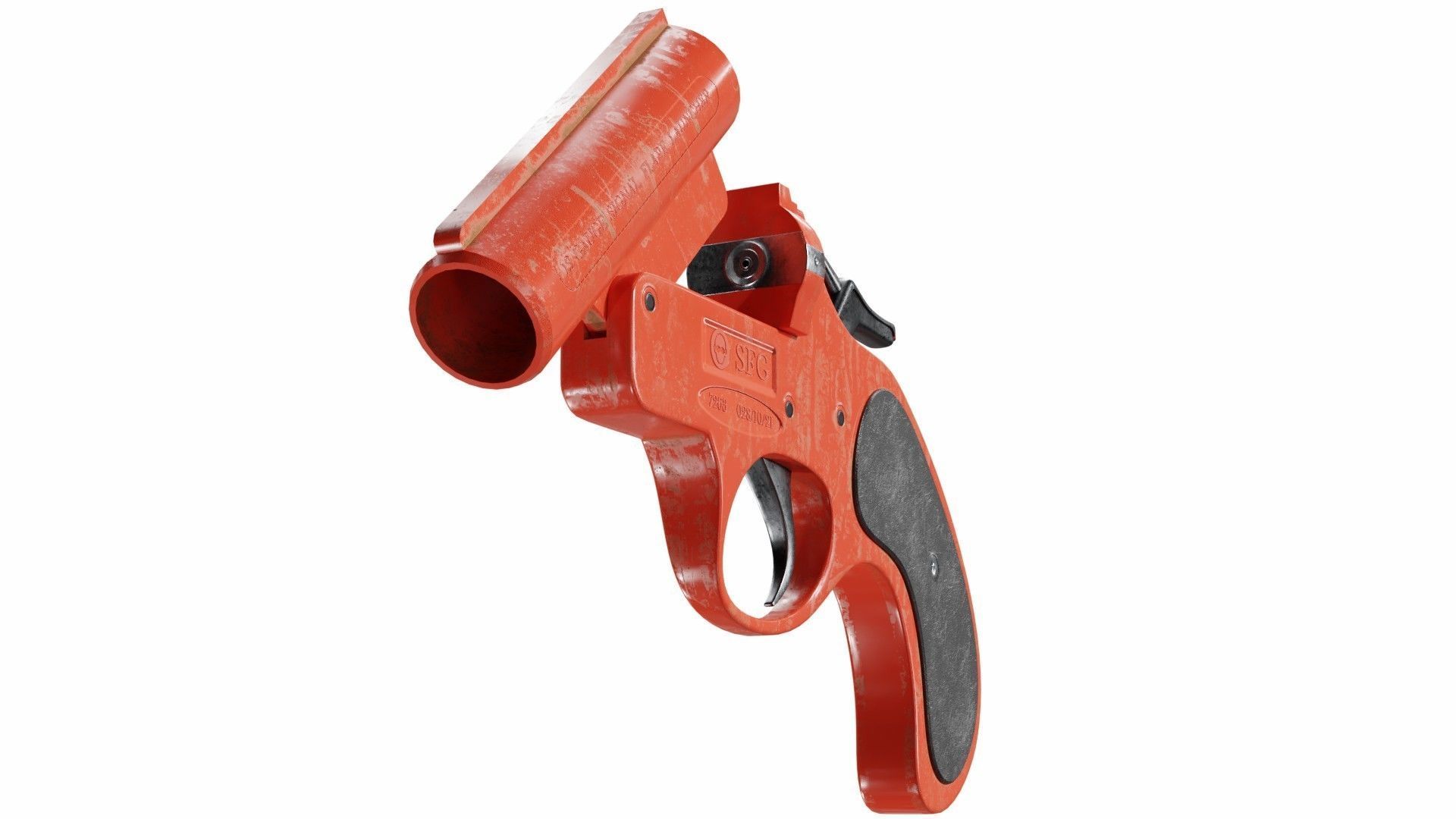 Flare gun 3D model_3