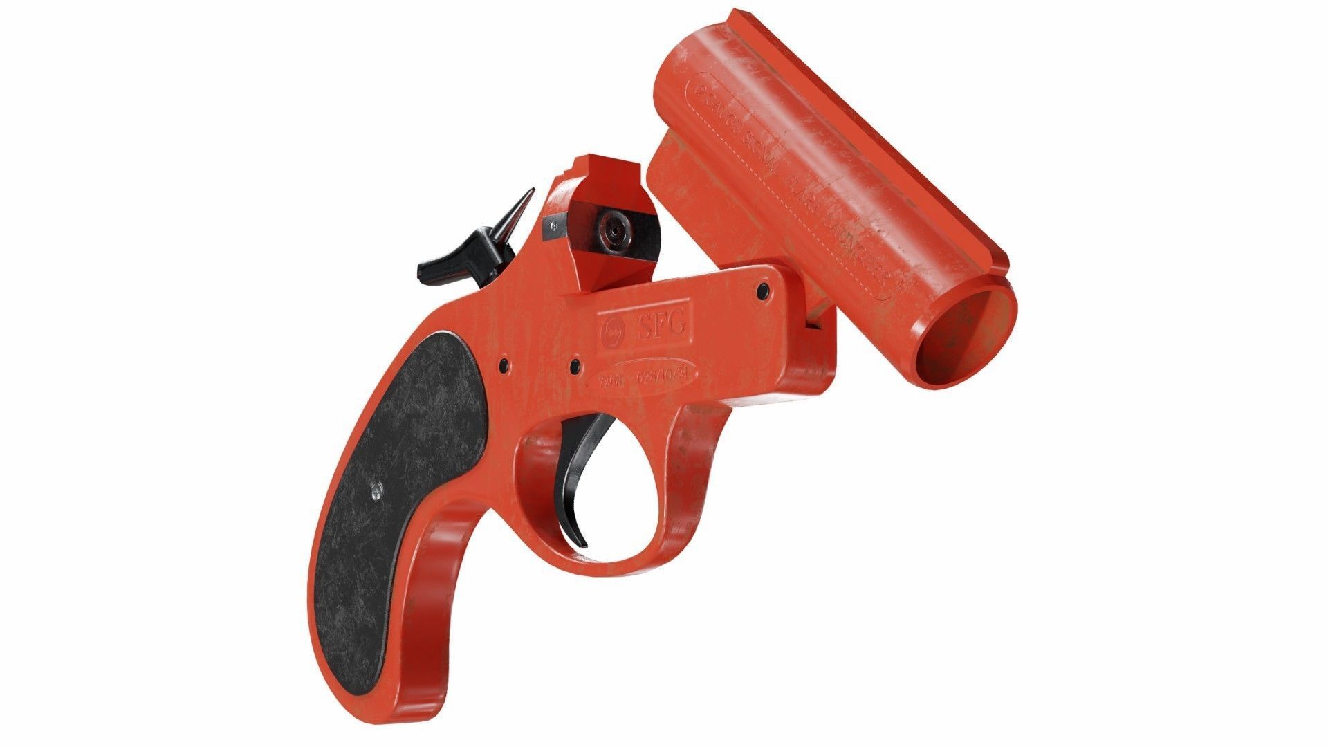 Flare gun 3D model_4