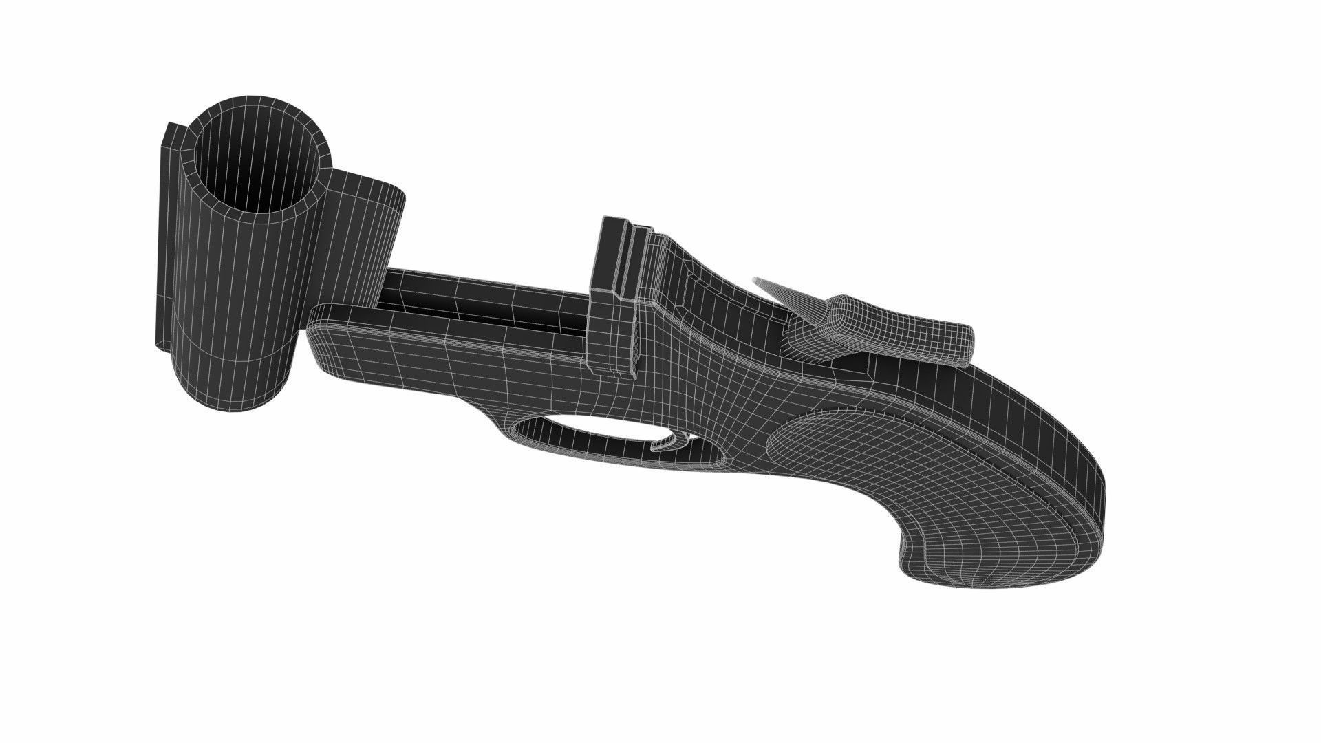 Flare gun 3D model_11