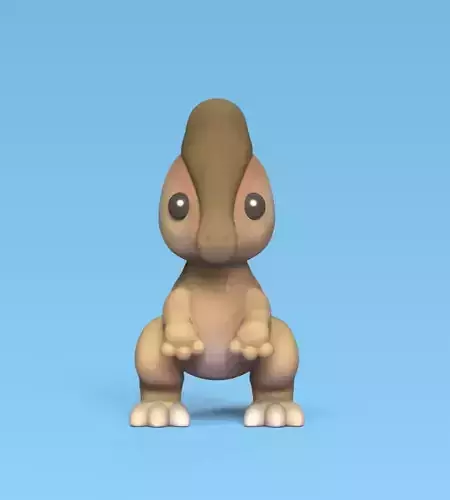 Cute Parasaurolophus 3D print model