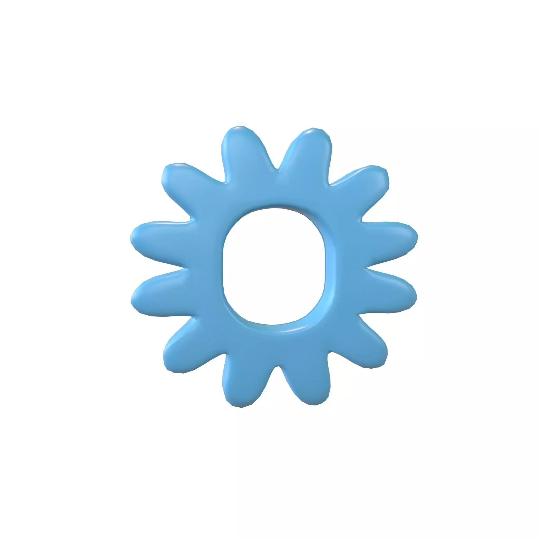 Flower Symbol v4 006 Low-poly 3D model_0