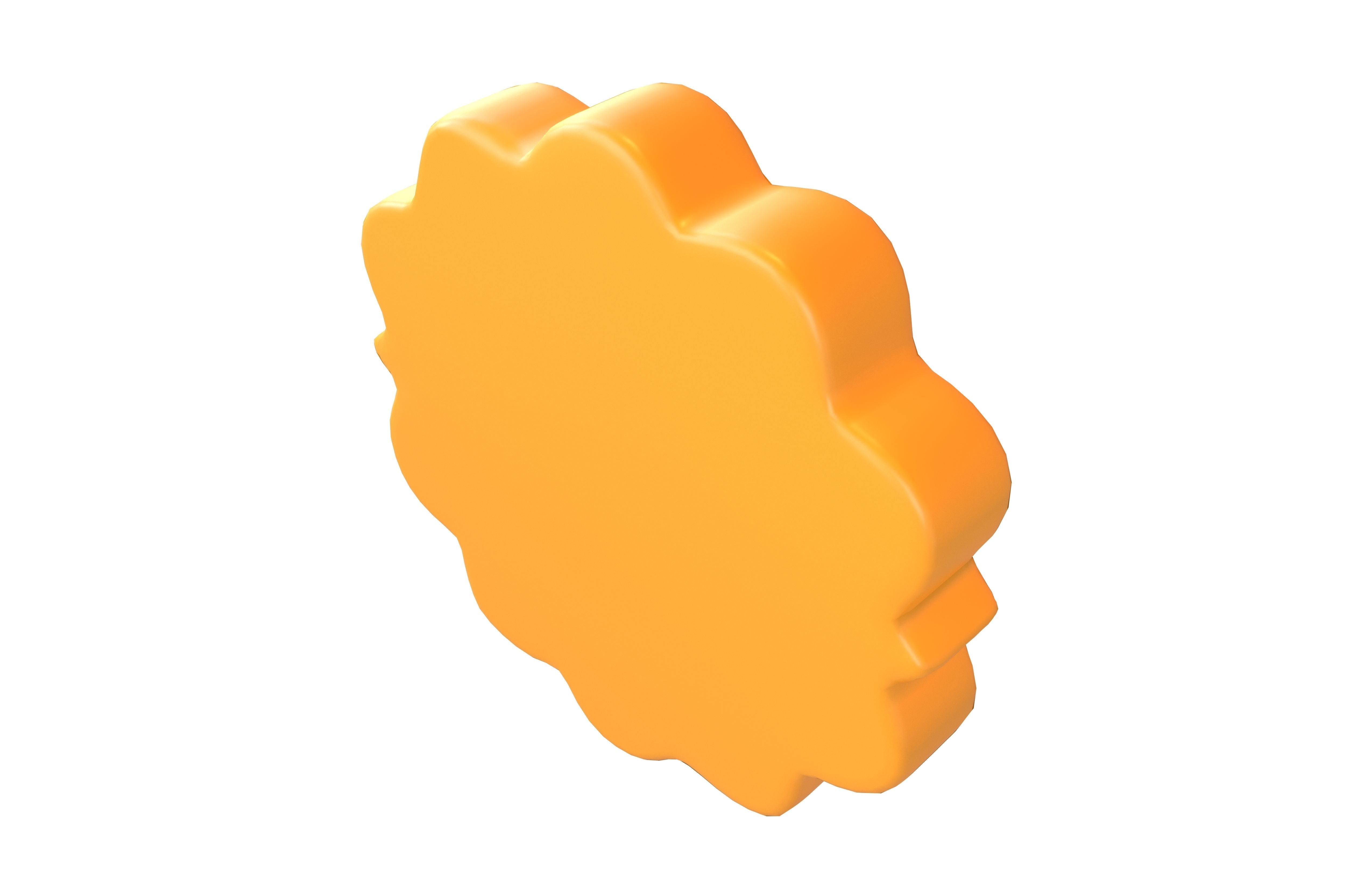 Flower Symbol v5 001 Low-poly 3D model_2