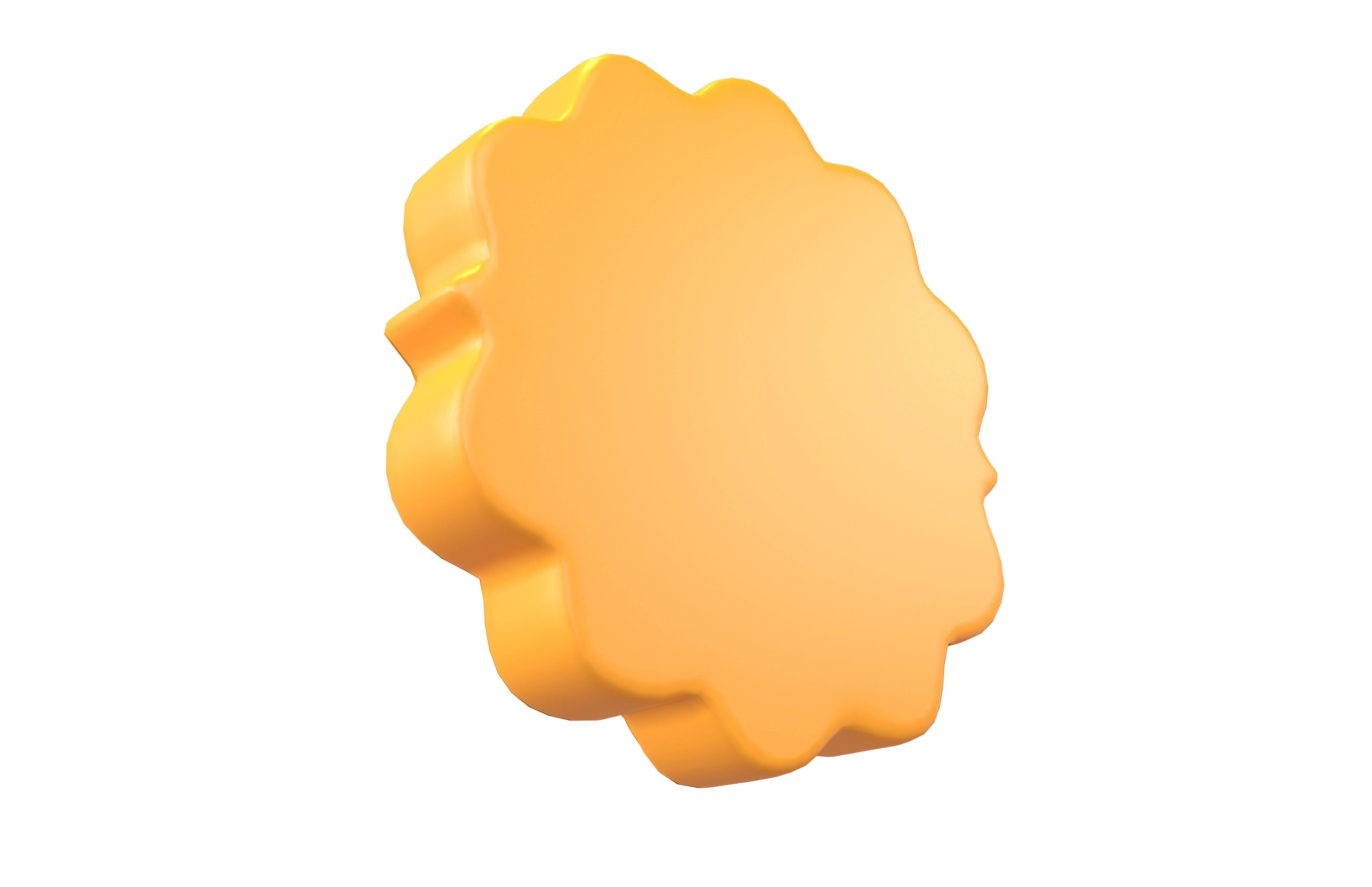 Flower Symbol v5 001 Low-poly 3D model_3
