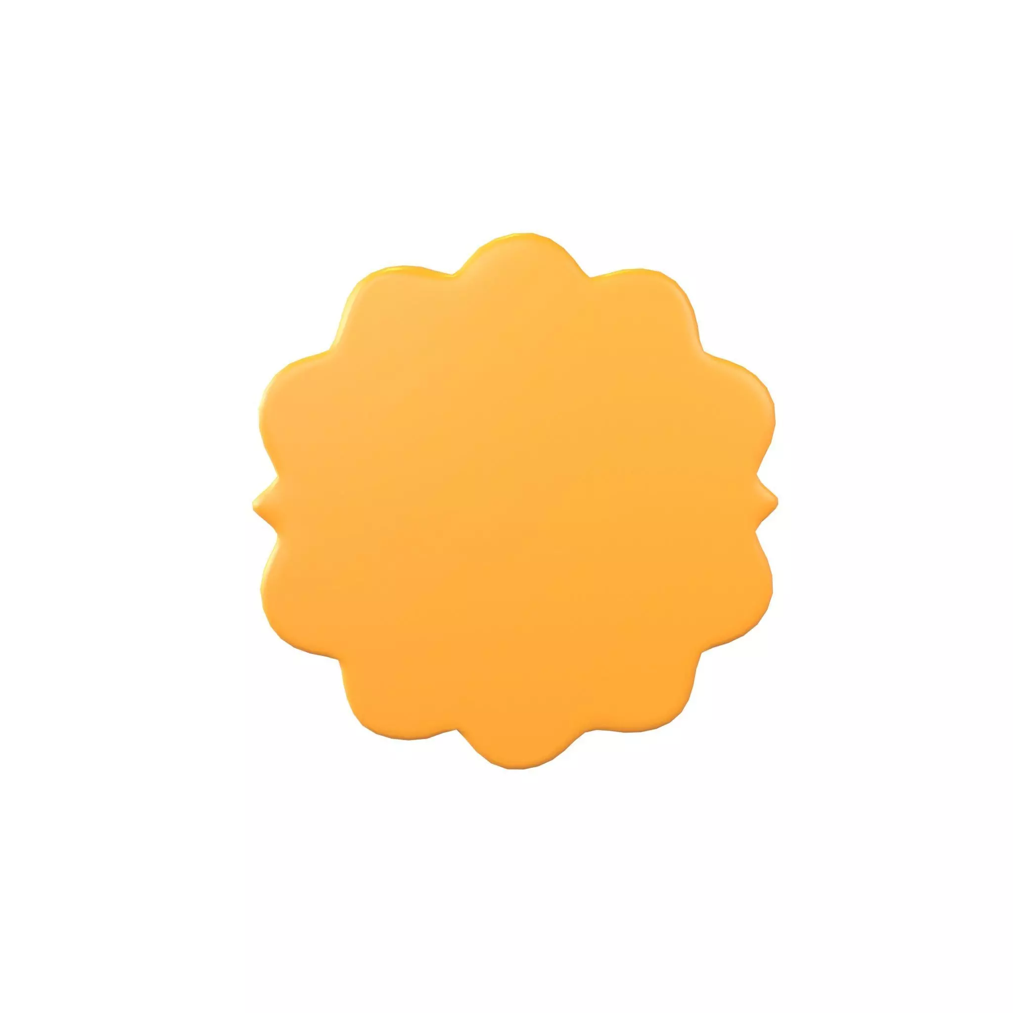 Flower Symbol v5 001 Low-poly 3D model_0